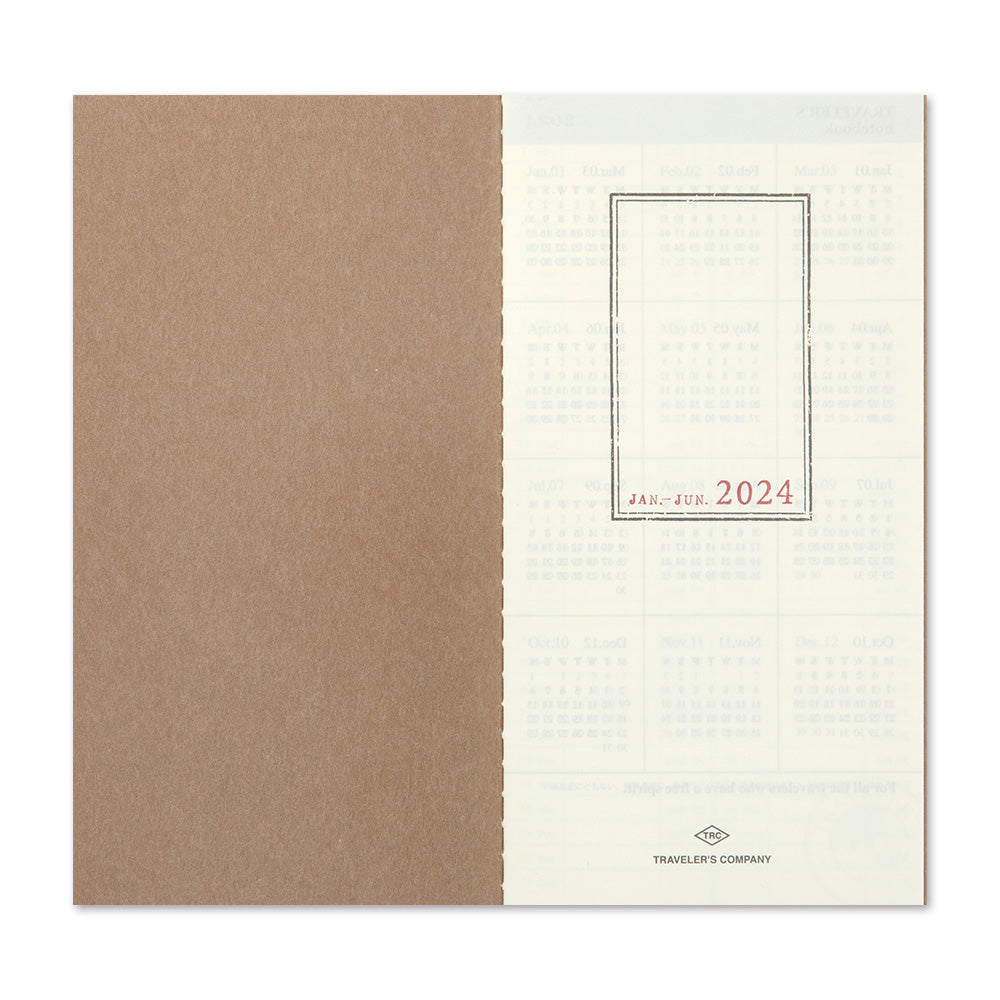 TRAVELER'S notebook Refill 2024 Weekly + Memo