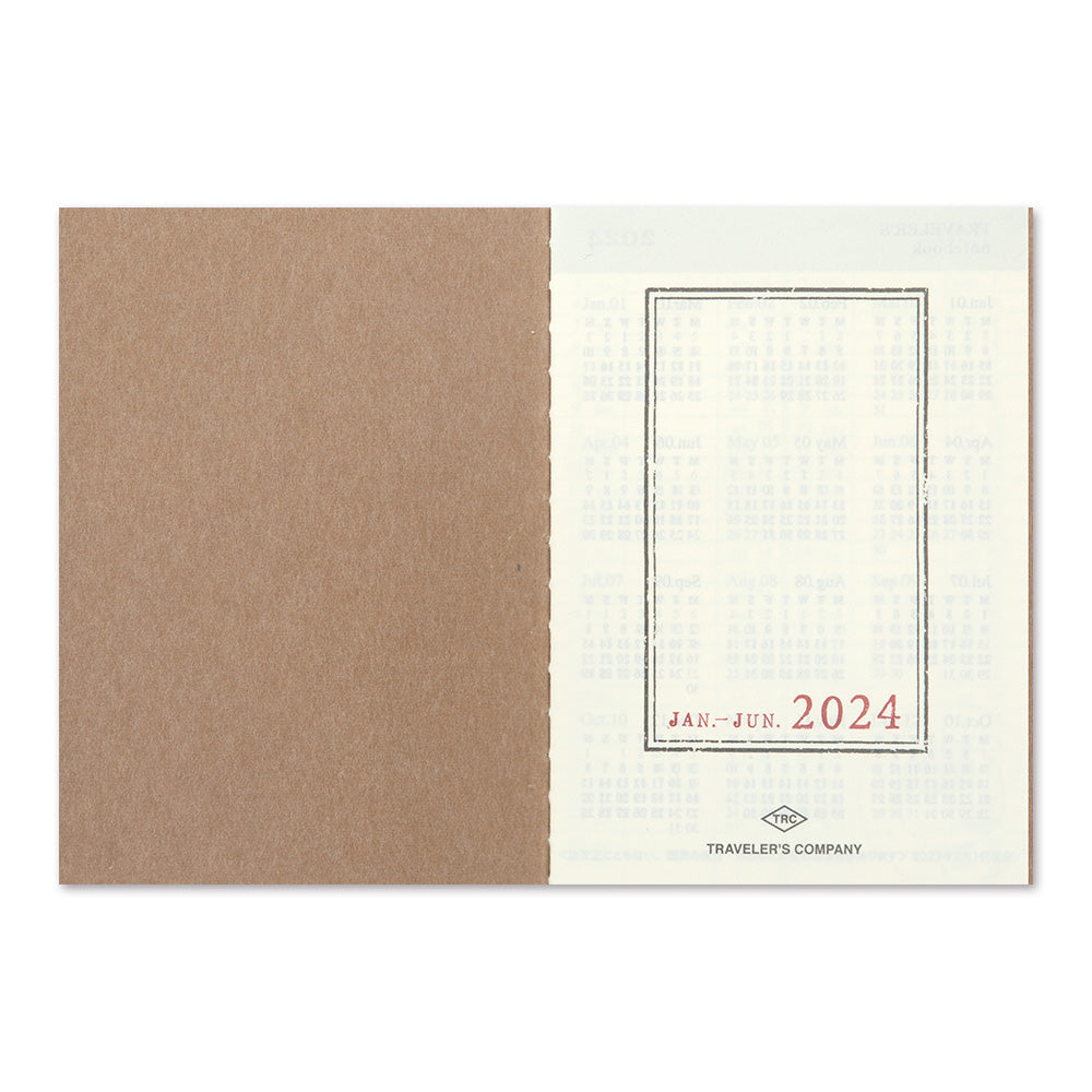 TRAVELER'S notebook Passport Size Refill 2024 Weekly