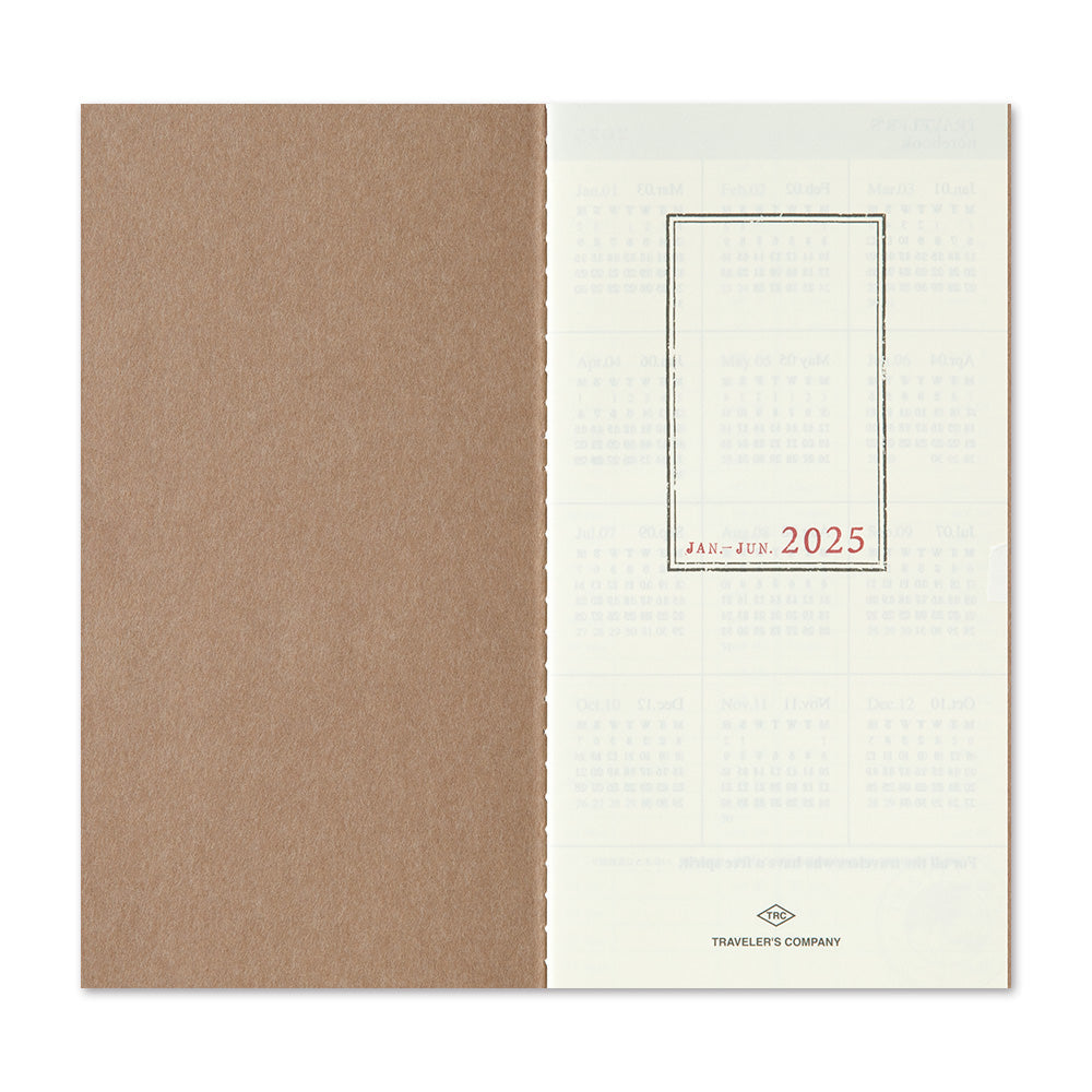 TRAVELER'S notebook Refill 2025 Weekly + Memo