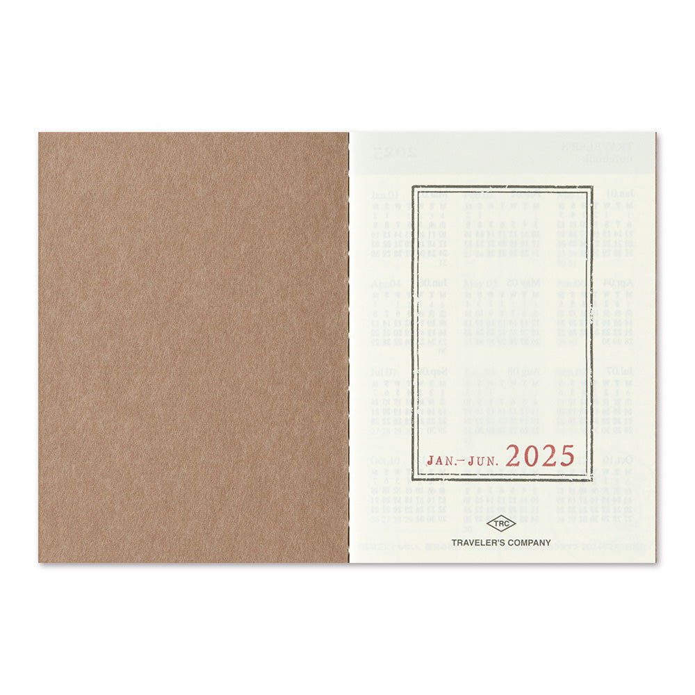 TRAVELER'S notebook Passport Size Refill 2025 Weekly