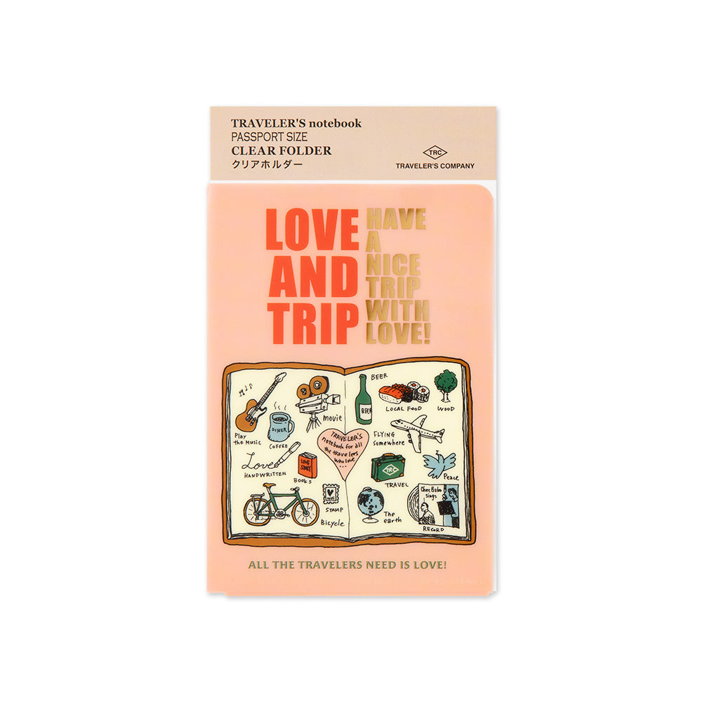 TRAVELER'S notebook Passport Size Clear Folder 2025