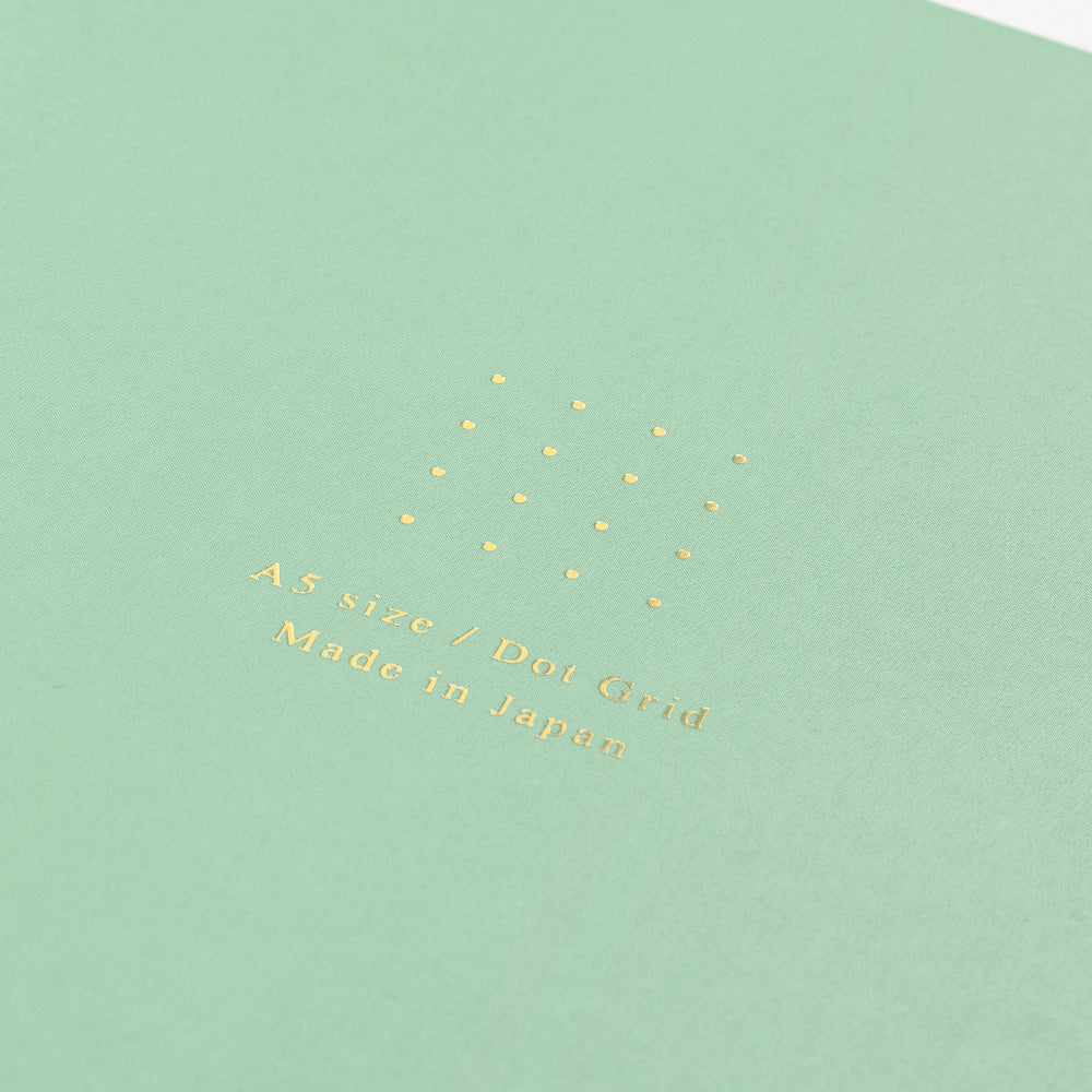 Midori Notebook (A5) Color Dot Grid Green