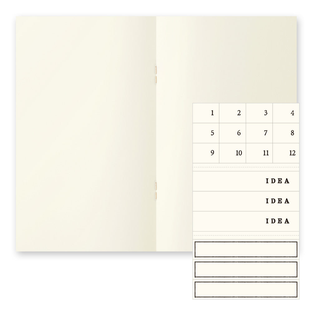 MD Notebook Light (B6 Slim) Blank 3pcs Pack A