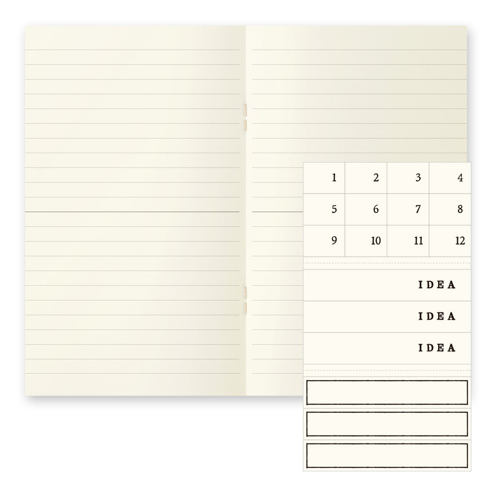 MD Notebook Light (B6 Slim) Lined 3pcs Pack A