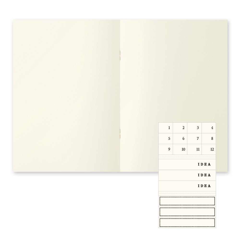 MD Notebook Light (A5) Blank 3pcs Pack A