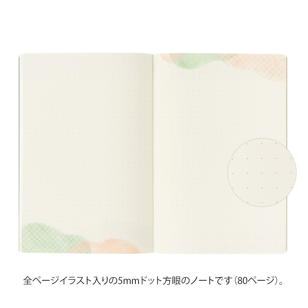 MIDORI Yuru Log Notebook (B6) Watercolor