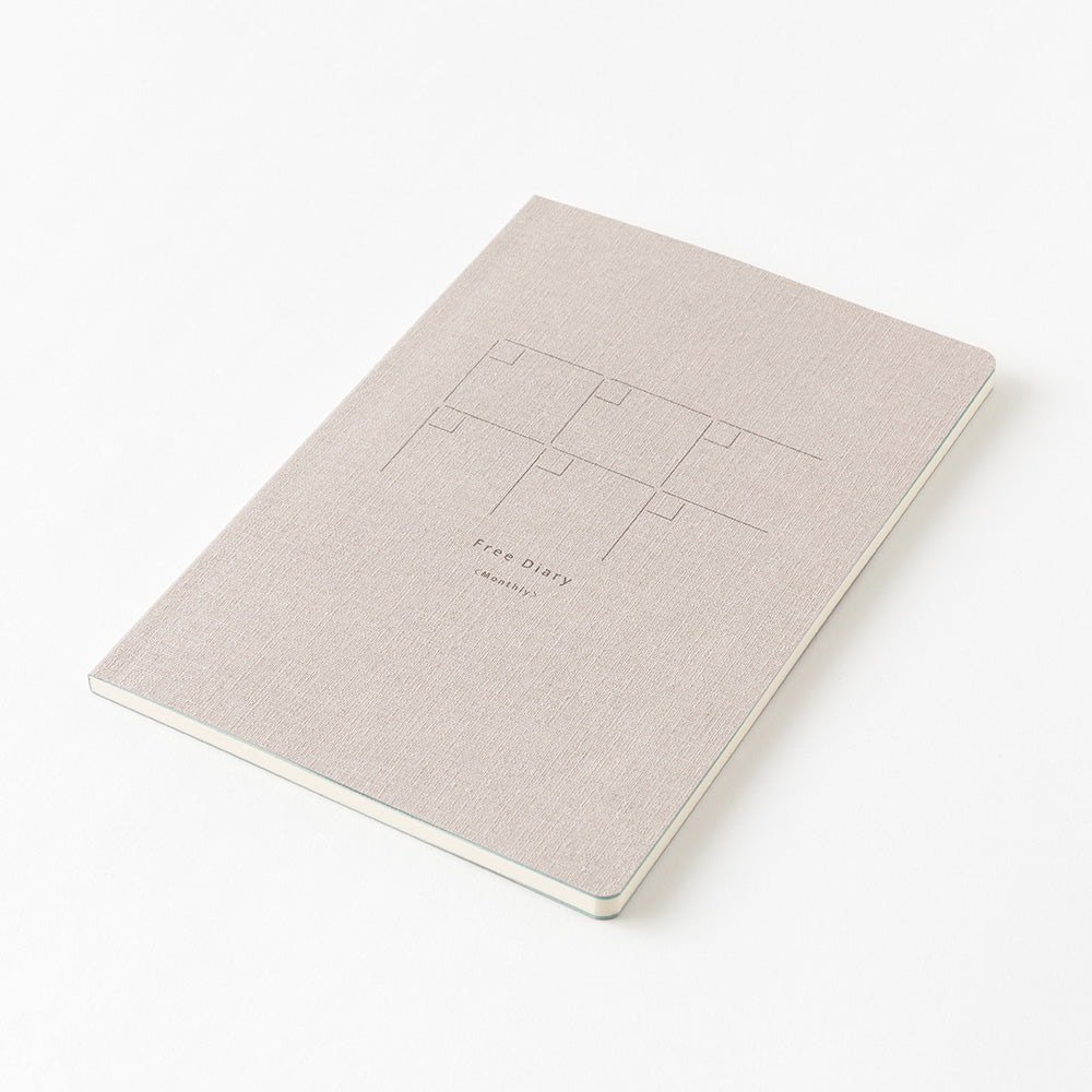MIDORI Yuru Log Notebook (B6) Free Diary Monthly