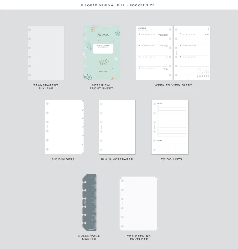 Botanical Pocket Organiser