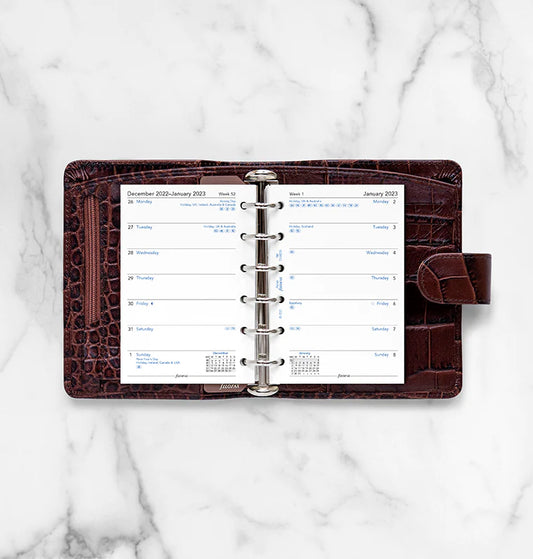 Week On One Page Diary - Pocket 2023 English