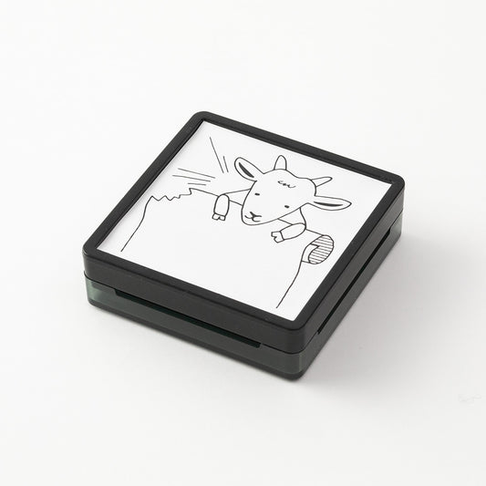 Midori Paintable stamp Pre-inked Goat