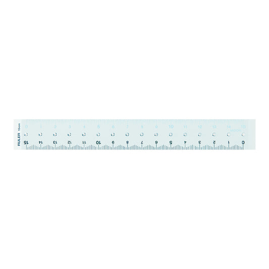 Midori Ruler (15cm) Blue A