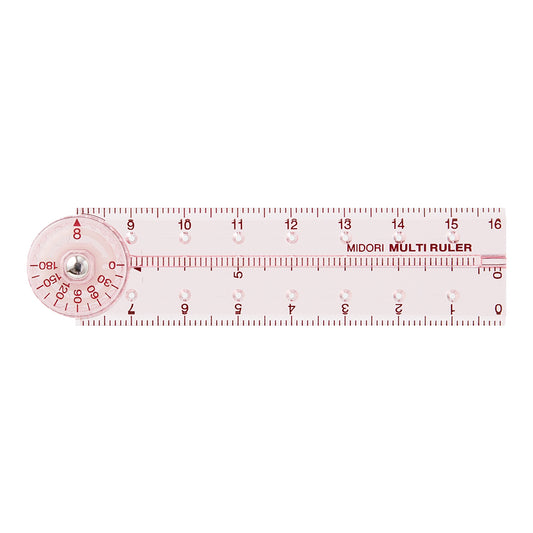 Midori Multi Ruler (16cm) Pink A