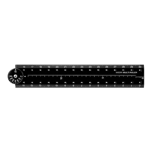 Midori Multi Ruler (30cm) Black A
