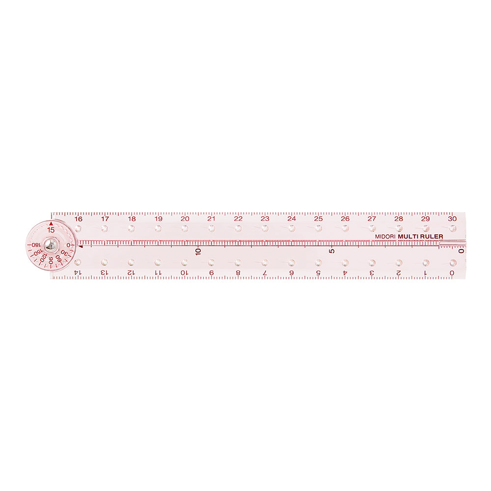 Midori Multi Ruler (30cm) Pink A