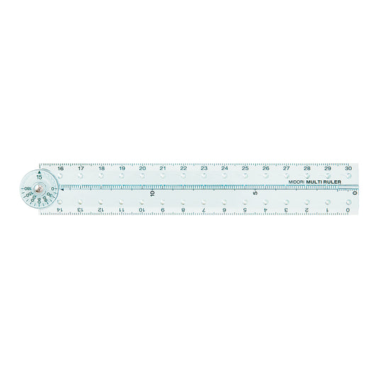 Midori Multi Ruler (30cm) Blue A
