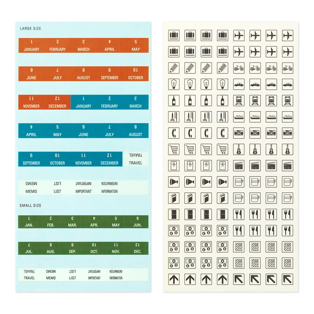 TRAVELER'S notebook Customized Sticker Set for Diary 2024
