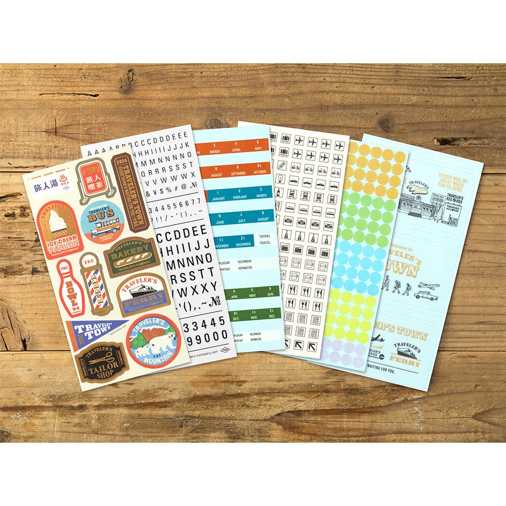 TRAVELER'S notebook Customized Sticker Set for Diary 2024
