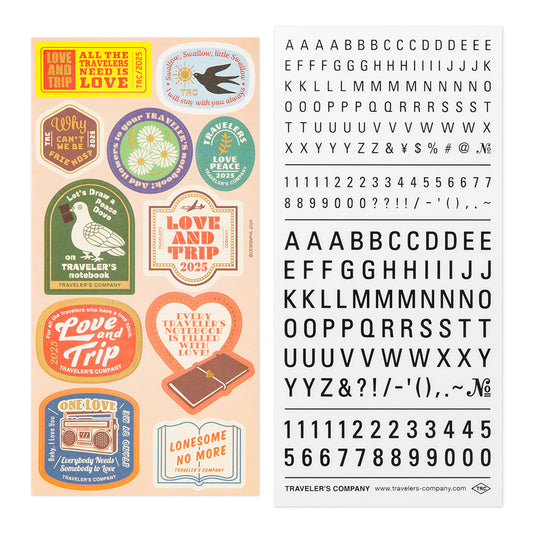 TRAVELER'S notebook Customized Sticker Set for Diary 2025