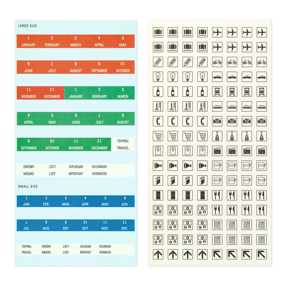TRAVELER'S notebook Customized Sticker Set for Diary 2025
