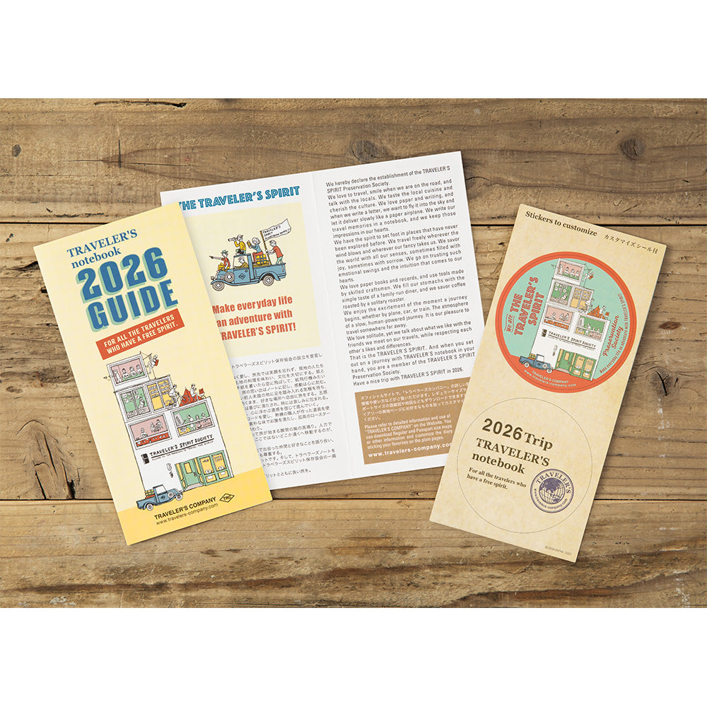 TRAVELER’S notebook Diary 2026 Weekly Vertical Second Half