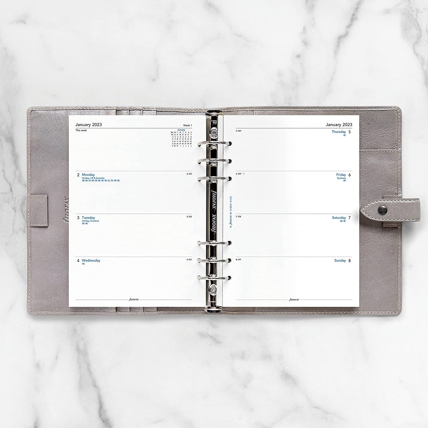 Week On Two Pages Diary - A5 2023 English