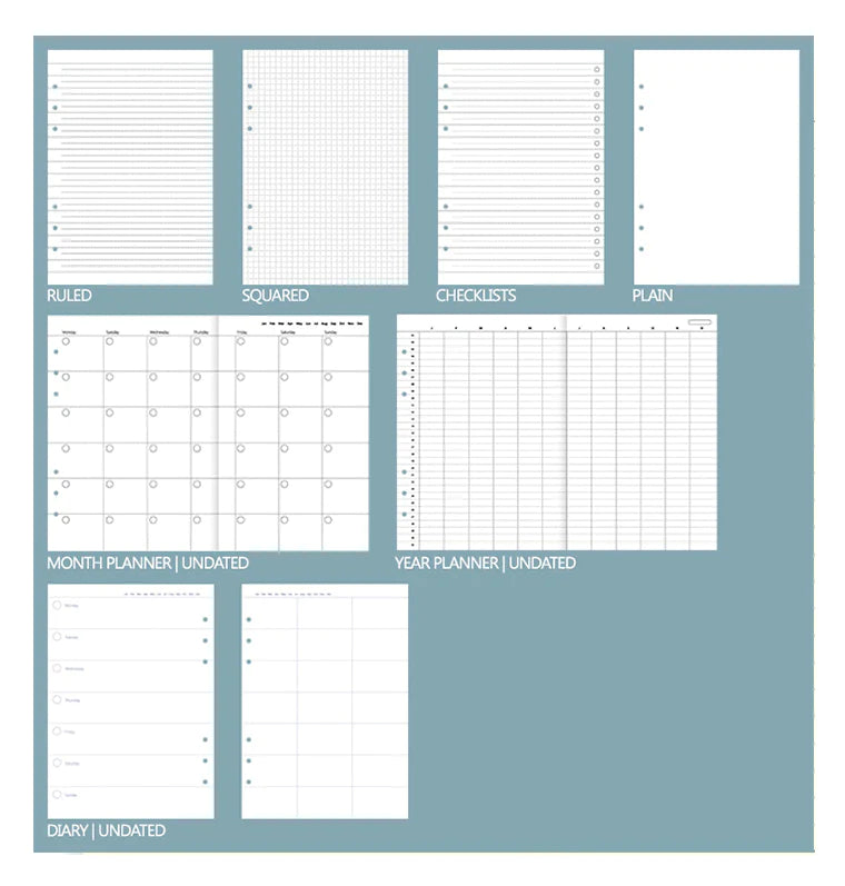 Clipbook Classic Monochrome A5 Notebook