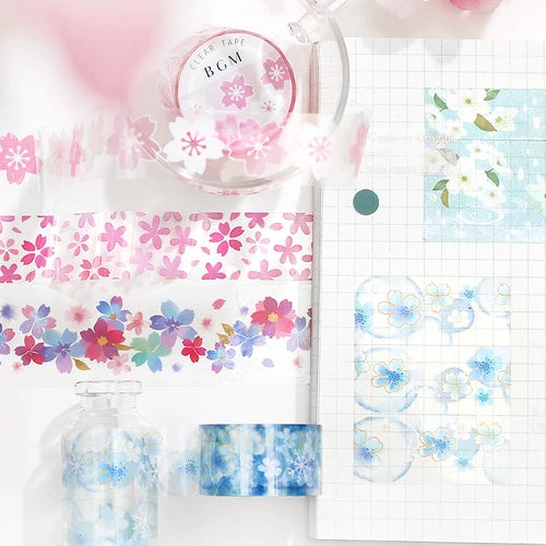 BGM Clear Tape- Cherry blossoms