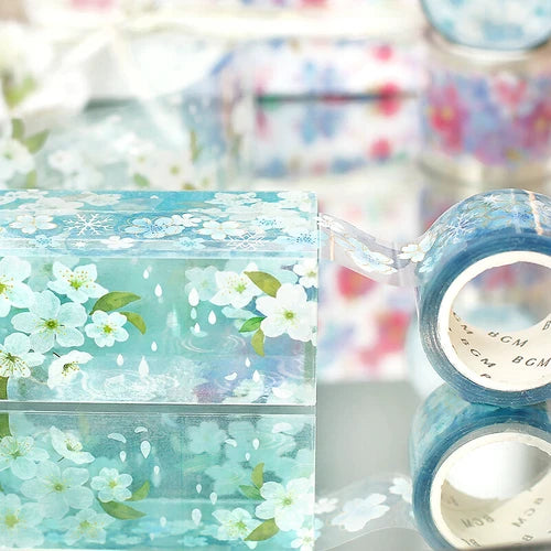 BGM Clear Tape- Cherry blossoms flush