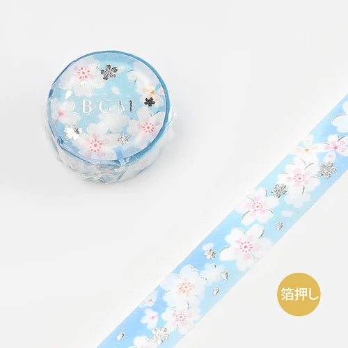 BGM Washi Tape- White Cherry blossoms
