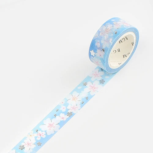 BGM Washi Tape- White Cherry blossoms