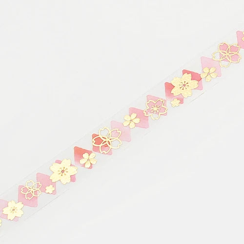 BGM Washi Tape- Cherry blossoms Trump Pattern