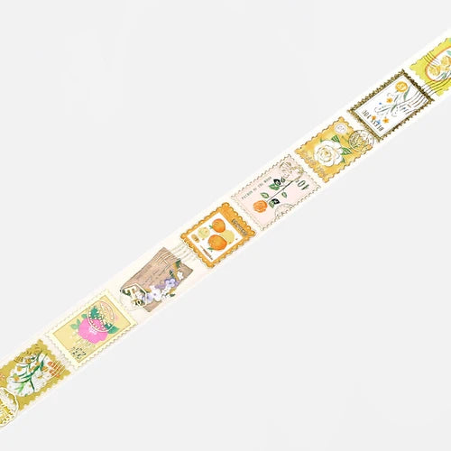 BGM Washi Tape- Post Office * Plant Yellow