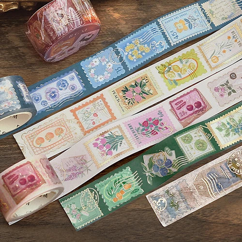 BGM Washi Tape- Post Office * Plant Pink