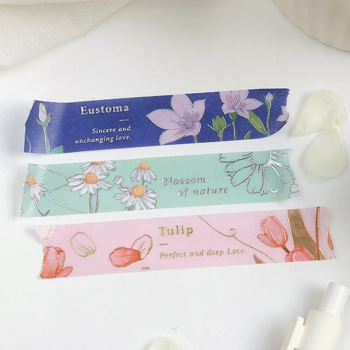 BGM Washi Tape- Midnight Blossom