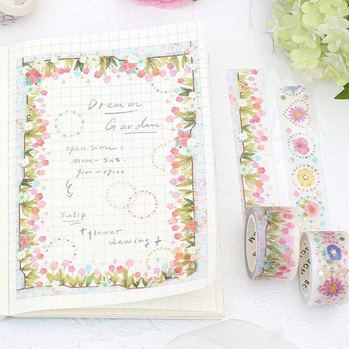 BGM Washi Tape- Tulip Garden