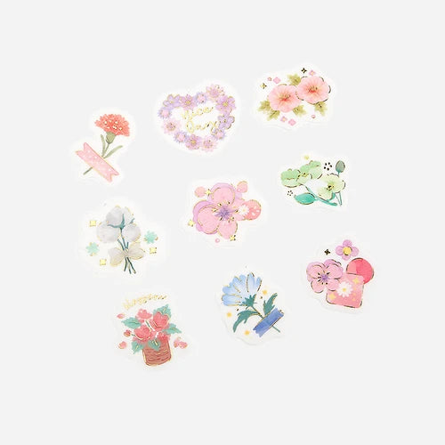 BGM Foil Stamping Stickers- Colorful Garden