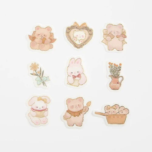 BGM Foil Stamping Stickers- Animals Teddy Bear