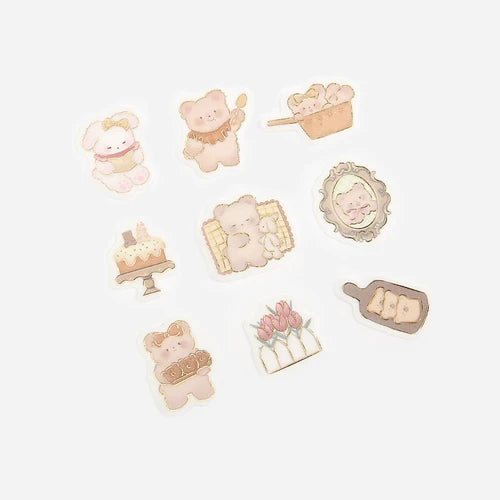 BGM Foil Stamping Stickers- Animals Teddy Bear