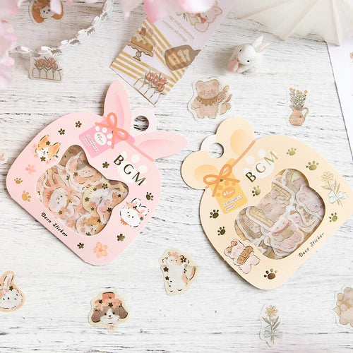 BGM Foil Stamping Stickers- Animals Teddy Bear