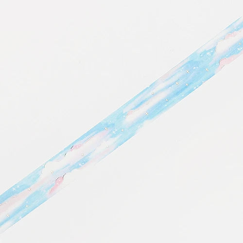 BGM Washi Tape- Oil Pastel ・Clouds