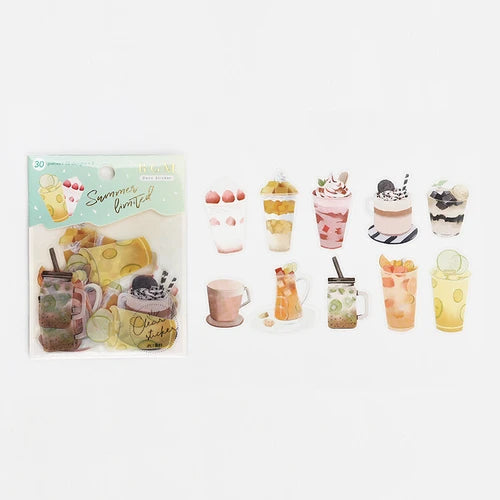 BGM Clear Stickers- Summer Drinks