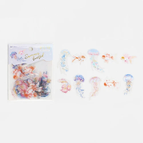 BGM Clear Stickers- Goldfish