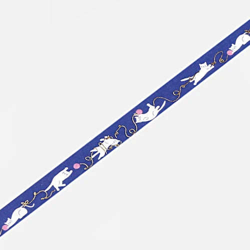 BGM Slim Washi Tape- Playing Cat