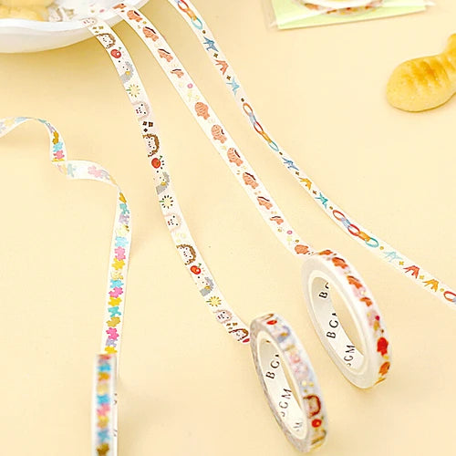 BGM Slim Washi Tape- Taiyaki