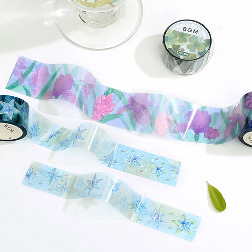 BGM Clear Tape- four-leaf clover