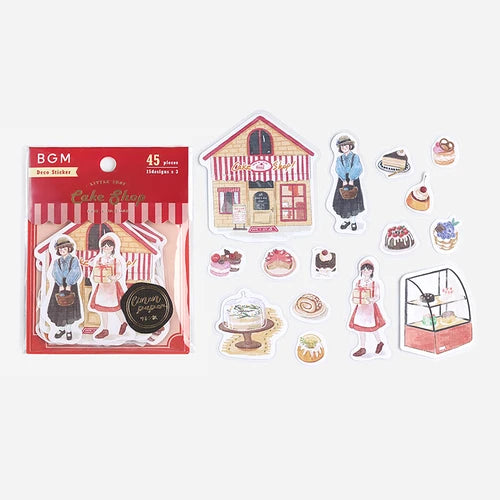 BGM Flake Stickers- Little Shop* Confectionery Shop
