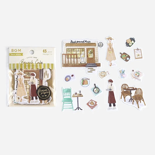BGM Flake Stickers- Little Shop* Brunch