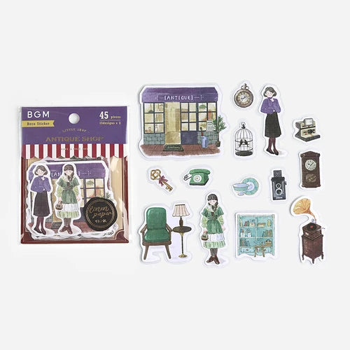 BGM Flake Stickers- Little Shop* Antique Shop