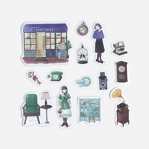BGM Flake Stickers- Little Shop* Antique Shop