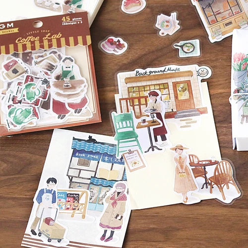 BGM Flake Stickers- Little Shop* Antique Shop